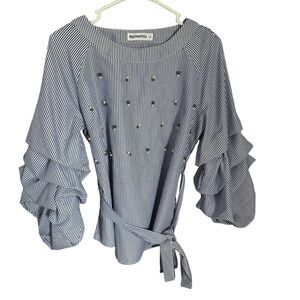 Roommates Pearl blouse, blue color, small size, very good condition